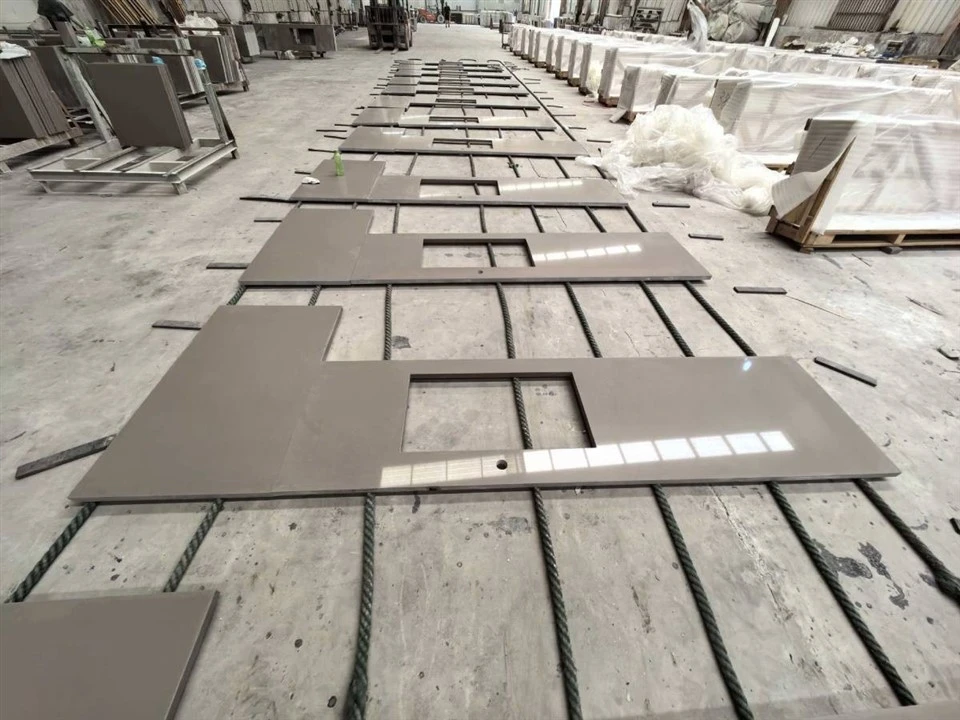 Custom Grey Quartz Countertops